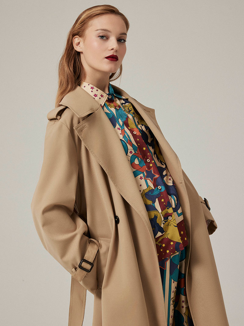 アウターその他 WEEKEND MAX MARA Woman Trench coat Yellow 2350210237600 017 Weekend trench coat | Max Mara